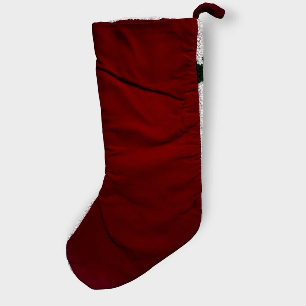 Pier 1‎ Imports Nutcracker Christmas Holiday Stocking Hooked Rug Yarn 3D Hat